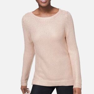 ♥️ White House Black Market Metallic Pink Sweater